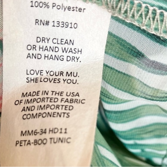 SHOW ME YOUR MUMU M boho palm vacay top/swim cover in kimono style—see pics EUC - Picture 2 of 5